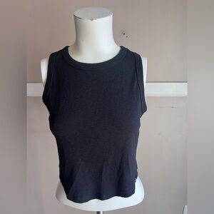 JoyLab Black Ribbed Tank Top Size XS